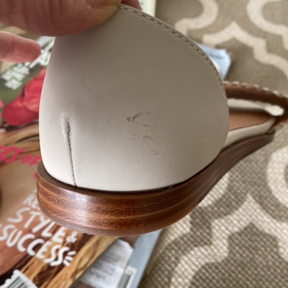 “Madewell” the “Nelda” leather  d’orsay flat; in the color pale oyster; size 8 - Picture 15 of 16